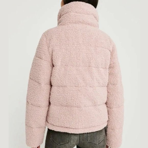 Abercrombie & Fitch Sherpa Mini Puffer Jacket - Picture 4 of 4